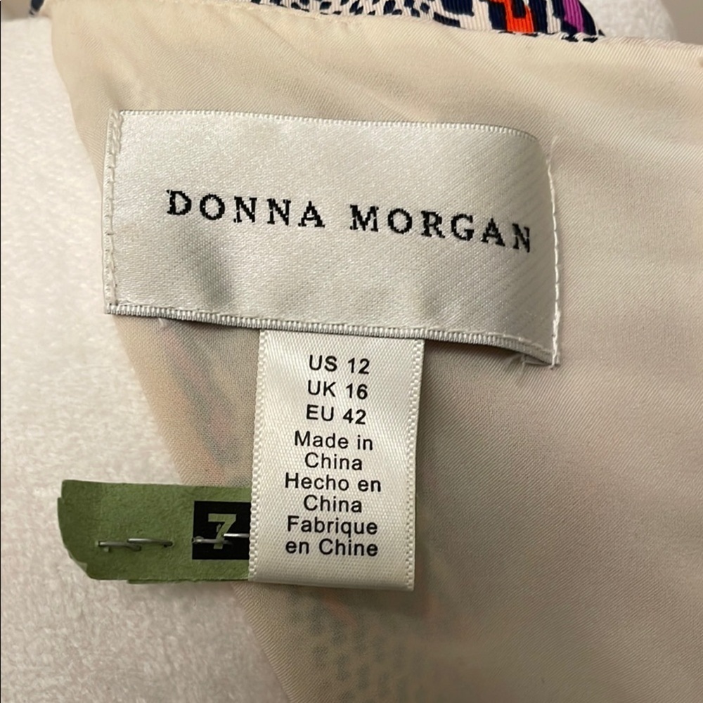 Donna Morgan Sleeveless Midi Sundress Sze 12 - Picture 9 of 16